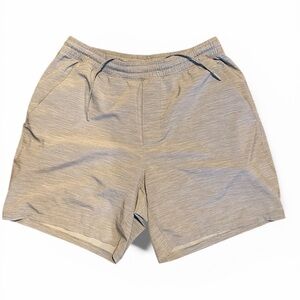 Lululemon Men Athletica Beige Athletic Shorts Waist 30